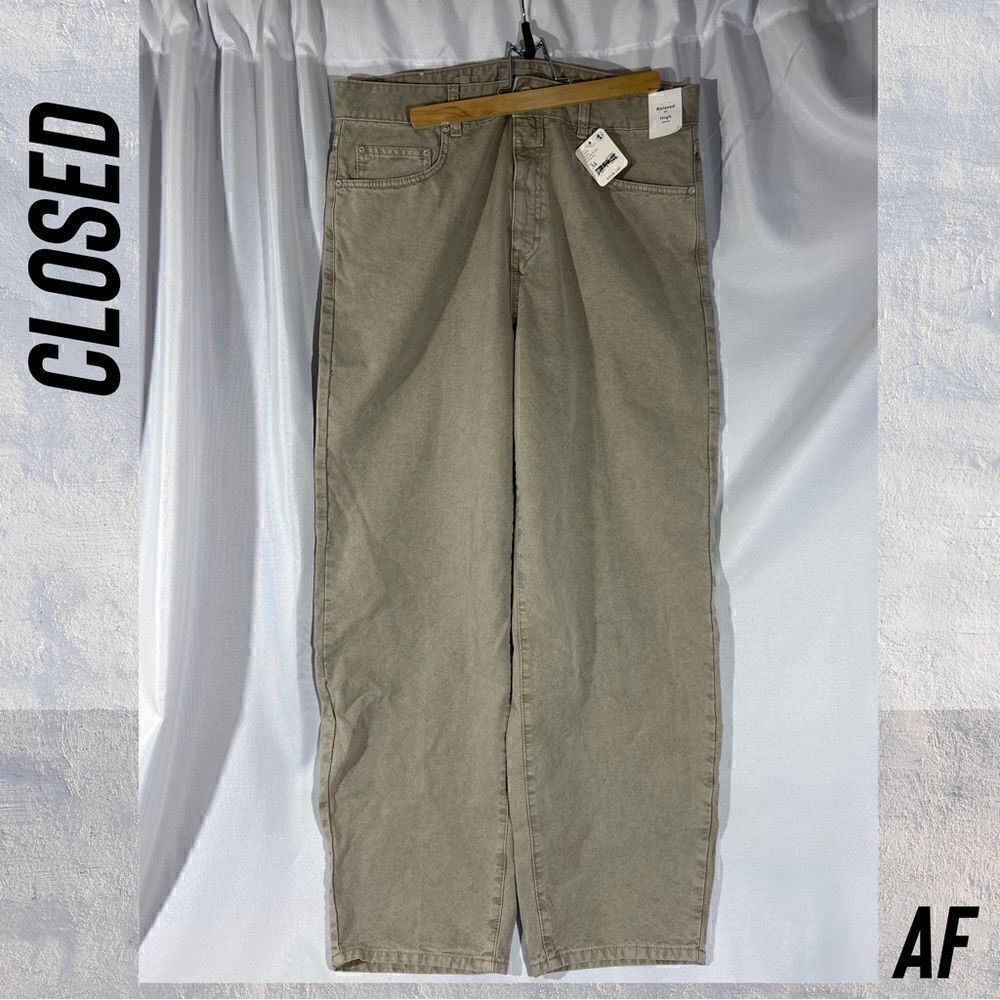 CLOSED BAKER JEANS RELAXED FIT HIGH RISE IN MARBLE GREY NWT SIZE 34”